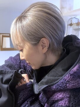 ブレイズヘアー(BLAZEhair) 【これでも脱白髪】ホワイトグレージュ×ブリーチ4回