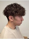 MEN’S HAIR/ツイスパパーマ/刈り上げセンターパート/群馬高崎