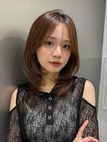 サンドイエナ 横浜店(sand yena) レイヤーカット/ミディアムヘア/顔周りカット/髪質改善/縮毛矯正