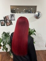 アロハナ 津店(ALOHANA)&nbsp;髪質再生×高彩度レッド×20代.30代×ケアダブルカラー×艶髪