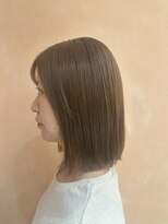 トリコ アヴェダ ららテラス北綾瀬(tricot AVEDA) ボブ/切りっぱなしボブ/ベージュ/ミルクティーベージュ