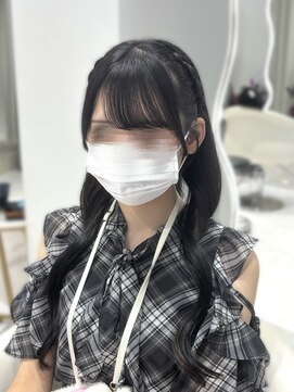 エクララ(eclala) 編み込みヘア 推し活ヘアメ ガーリーヘアメ