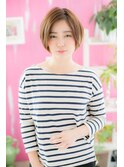 ちょい辛がスタイリッシュ☆オトナ前下がりボブ