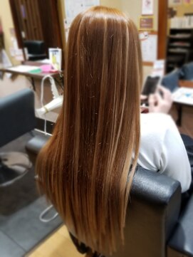 パピヨンロゼ(Papillon Rose) エクステ　ハイライト☆ツヤ感ロング