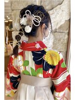 グランアージュ 錦糸町(grandage)&nbsp;袴アレンジ＊小顔 ゆるふわアレンジ 編み込み 卒業式 錦糸町d