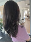 ラベンダーアッシュ ロングヘア