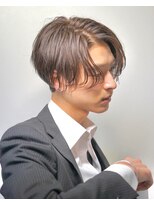 ゴールド 京都(GOALD)&nbsp;ナチュラルセンターパート　髪質改善前下がり韓国韓流メンズ