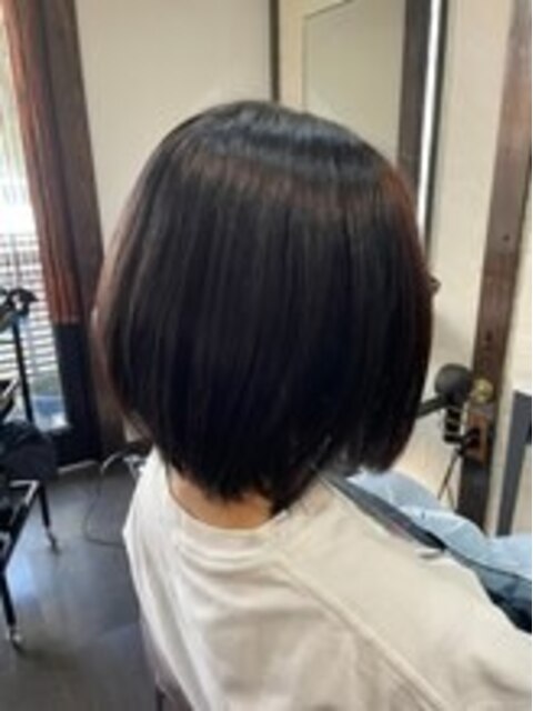 大人可愛いイメチェンモードヘアダークアッシュチェリーブラウン