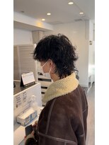 メンズ サロン ドット トウキョウ 町田店(men's salon dot. tokyo) 【小柳裕夢】波巻きパーマ×ウルフ