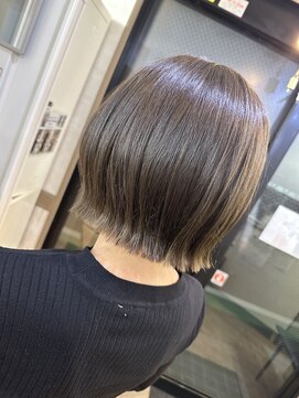 ヘアーリゾートガーデンバイトロント 船橋法典店(Hair Resort Garden by Toronto) 外はねボブ×ベージュブラウン【船橋、西船橋、新船橋、塚田】