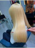 ツヤ髪ロングでも叶う☆抜きっぱなしブロンド