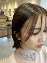 カルゥグラッシー(KALOU glassi)&nbsp;オリーブグレージュ×切りっぱなしボブ【瀬口】