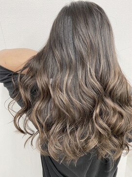 アオアクア バイ グルグル 小岩店(ao akua by GULGUL) レイヤーロング 派手すぎない大人のグラデーションカラー 小岩