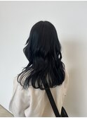 【navy black/blue black/コリアンブラック/セミロング】