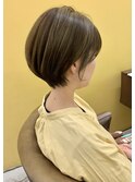シンプル丸みショートボブ