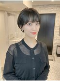 絶壁解消/ひし形/くびれ/大人ショートボブ/60代50代40代