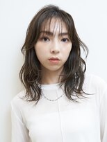 ピークアブー アヴェダ アトレ恵比寿(PEEK-A-BOO AVEDA)&nbsp;顔まわりレイヤー／赤み消しカラー／ミディアムヘア