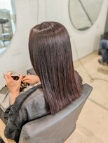 ビーヒアナウ N゜03 金沢駅西店(BE HERE NOW) 髪質改善縮毛矯正/セミロング/艶髪/美髪ストレート/ケア縮毛矯正