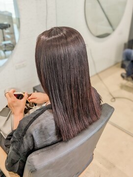 ビーヒアナウ N゜03 金沢駅西店(BE HERE NOW) 髪質改善縮毛矯正/セミロング/艶髪/美髪ストレート/ケア縮毛矯正