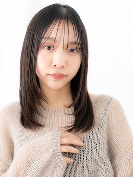 ドクターズサロン LAB 小山店 シースルーバング暖色系カラーレイヤーカットb小山20代30代40代