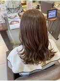 アッシュベージュ　透明感カラー　西村ひより