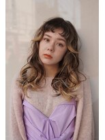 レジュアル(RESSUAL)&nbsp;メルティーカラーフェミニンロング似合わせウェーブミディアム