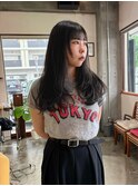 〔木村美容店〕 顔周りレイヤーカット 透明感カラー