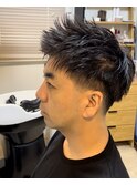 ソフトモヒカン×テーパーフェード