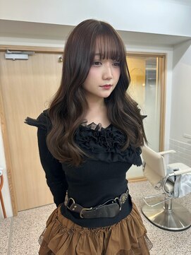 ペレ 梅田(PELE) 前髪/アンブレラカラー/こなれミディ/イメチェン/ウェーブパーマ