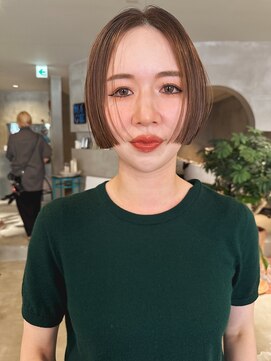 ハウ 心斎橋(how) 冬カラー韓国風タッセルボブ×暖色カラー大人艶ボブ20代30代