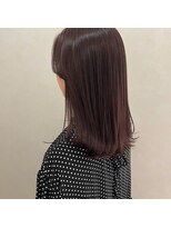 アンドワン 自由が丘(＆ONE)&nbsp;【&ONE 自由が丘】くすみピンク　× 切りっぱなしミディアム