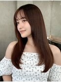 ブリーチなし/韓国風巻/レイヤーカット/髪質改善/縮毛矯正/銀座
