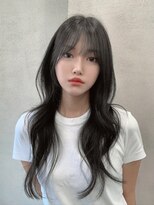 セブンルックス(7LOOKS) 【レイヤー】オフブラック×ロングレイヤーヘア