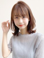 トゥーナ 表参道(tona)&nbsp;ミディアムレイヤー、外ハネボブ、グレージュ、脱白髪染め☆