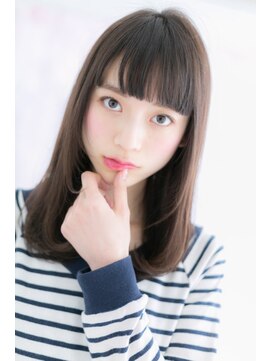 ミック ヘアアンドビューティー 大山店(miq  Hair&Beauty) 黒髪★ガーリーストレート