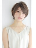 大人かわいい小顔ショート×アッシュグレージュ