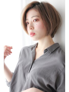 クラン 六甲道(Chlan) 簡単スタイリングストレートショートボブ【灘区/六甲道】
