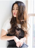 マーブル三軒茶屋☆リラックスロングカール×シフォンベージュ☆