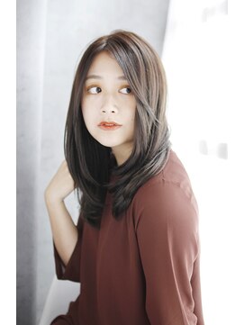 トランクイルグラフ(TRAN9UIL graph) 20代30代40代　くすみレイヤーロング【草津】