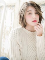 クオーレ ヘア アンジュ 水戸店(CUORE HAIR ange)&nbsp;*ange水戸*…メッシュカラー大人ガーリーウェーブくびれヘアa