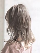 オーブ ヘアー ルイ 伊丹店(AUBE HAIR louis)&nbsp;【AUBE HAIR】フォギーミルクベージュ_フリンジソフトウェーブ