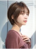 前髪あり大人ショートボブ20代30代40代【AIN.表参道】川原大地
