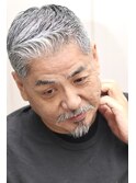 40代50代ダンディになれるミディアムフェード&コームオーバー