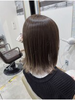ディッシュ 五反田(dish)&nbsp;切りっぱなしボブ★ハイトーンベージュ☆五反田　美容院