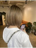 natural beige balayages_くすませすぎないのがポイント!_