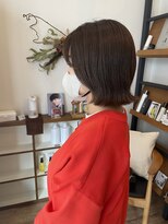 ウル(ulu)&nbsp;ミントベージュ／切りっぱなしボブ