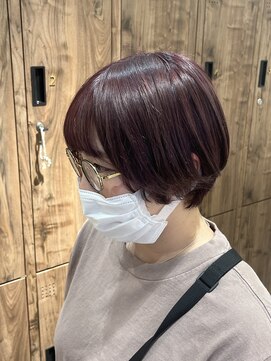 リミックス 南国店(remix) ラインレッド＆ショートスタイル♪