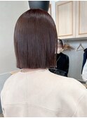 小顔タッセルボブ×美髪[ぱつっとボブ/縮毛矯正/横浜韓国]