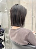 切りっぱなしボブ×透明感カラーR-30