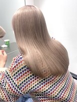 サンクプロジェクト(cinq PROJECT)&nbsp;韓国風顔周りレイヤーカットミルクティーベージュブラウンカラー